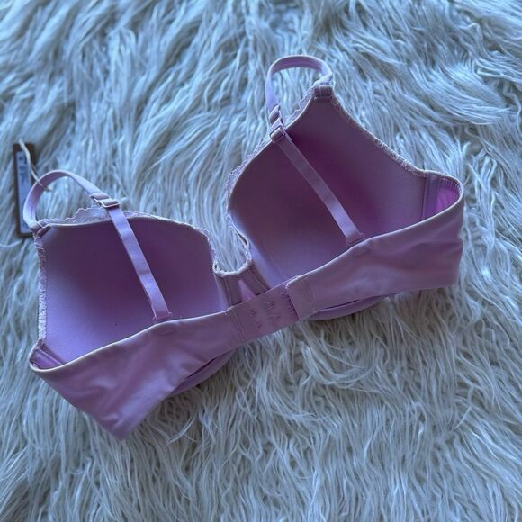 Skims Fits Everybody Lace T-shirt Bra Cherry Blossom 36C - Picture 5 of 7